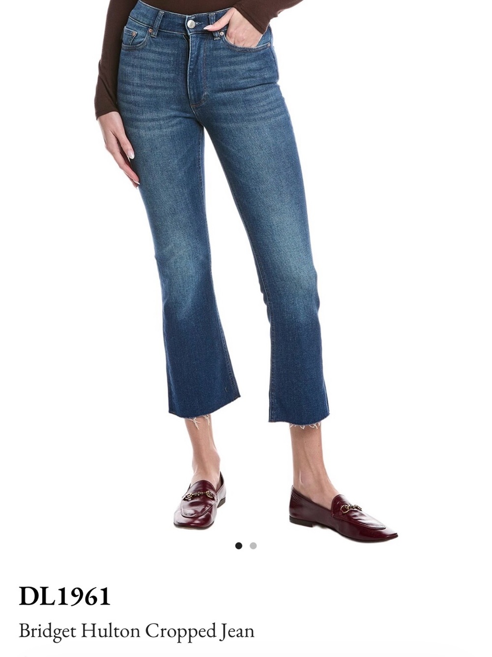 👖 DL1961 Bridget Mid-Rise Bootcut Jeans in Dark Wash - Size 32”